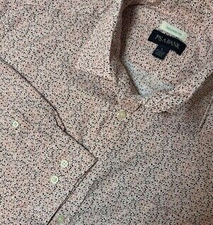 NWT Jos A Banks Comfort Stretch Tailored Fit Floral Long Sleeve Men Large